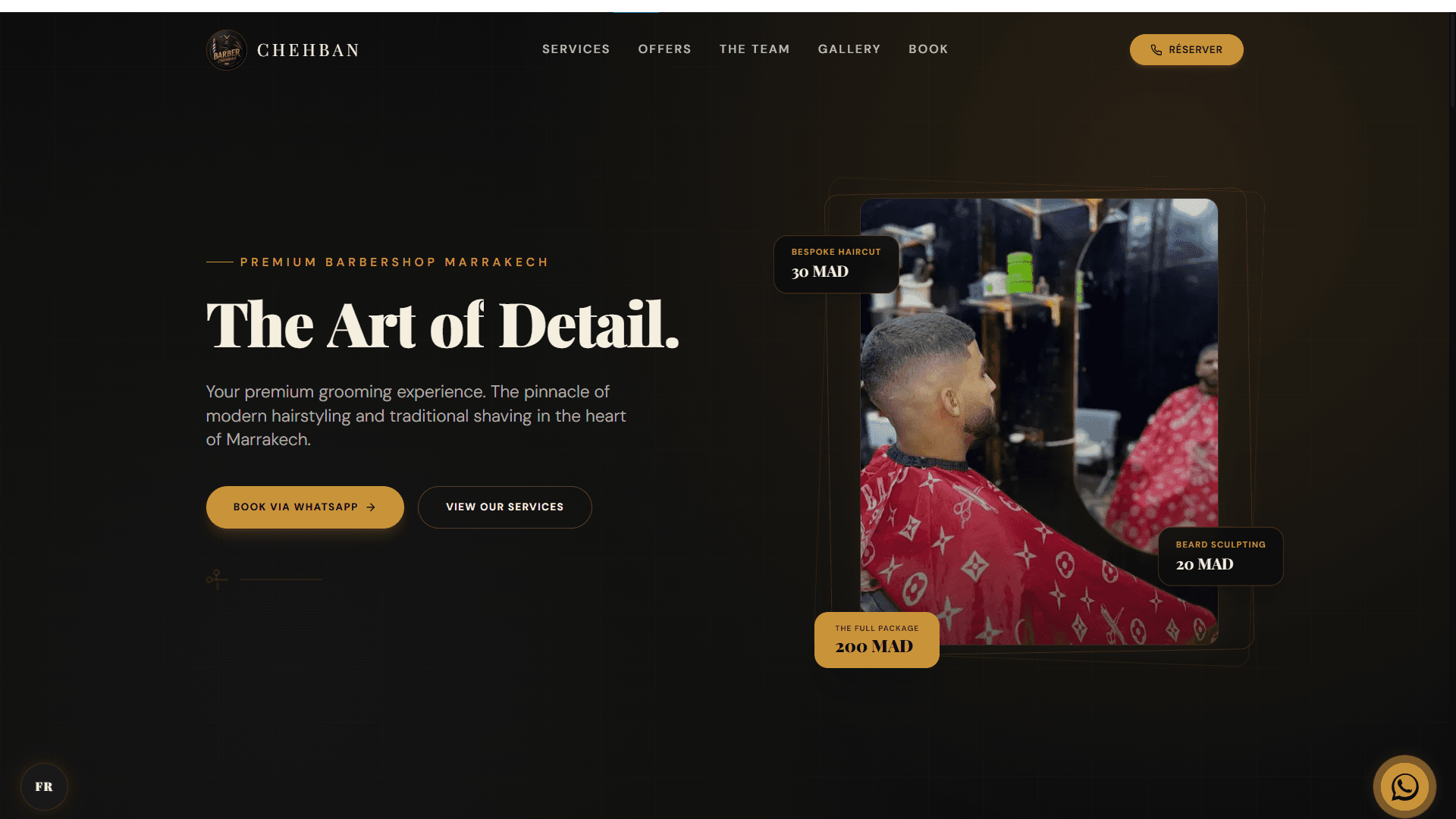 Barber Chehban - Premium Barbershop Web Design Morocco