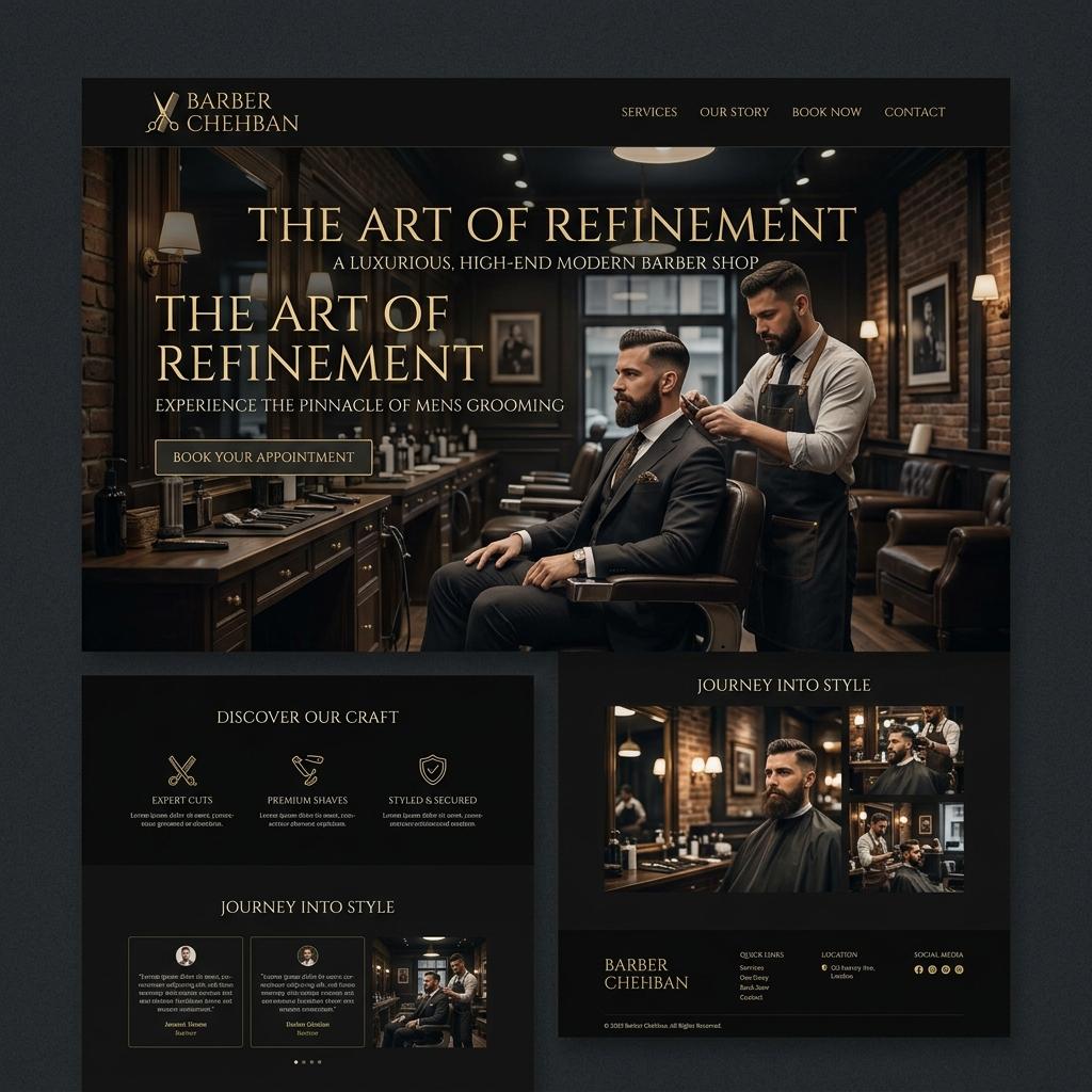 Barber Chehban - Premium Barbershop Web Design Morocco